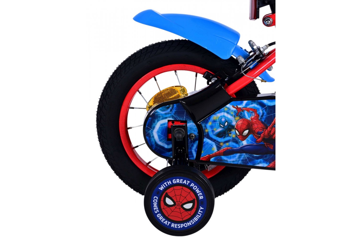 Ultimate Spider-Man Kinderfiets Jongens 12 inch Blauw/Rood | 2 handremmen