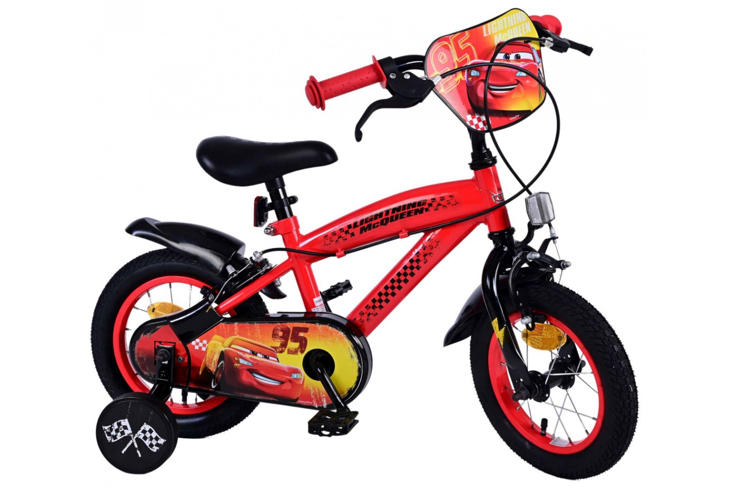 Disney Cars Kinderfiets Jongens 12 inch Cars 2 handremmen