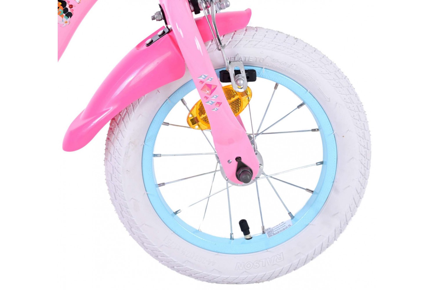 Disney Princess Kinderfiets Meisjes 12 inch Roze | 2 handremmen