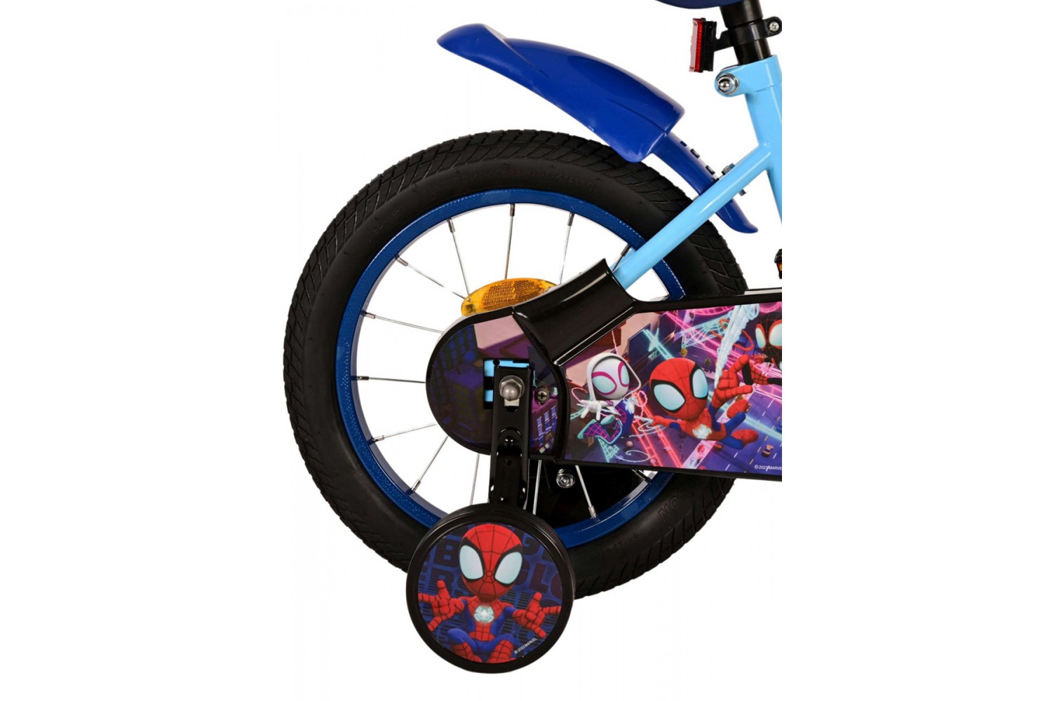 Spidey Kinderfiets Jongens 14 inch Blauw | 2 handremmen