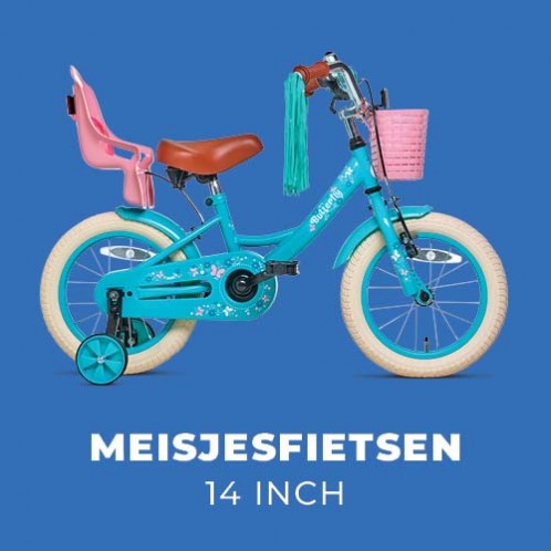 Meisjesfietsen 14 inch