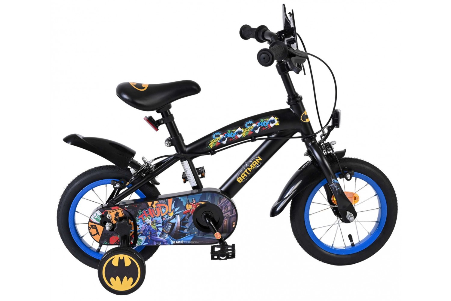 Batman Kinderfiets Jongens 12 inch Zwart Twee handremmen
