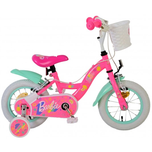 Barbie Kinderfiets Meisjes 12 inch Roze Twee Handremmen