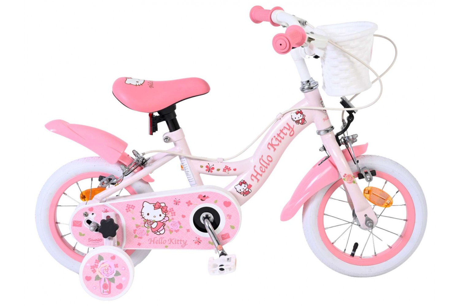 Hello Kitty Kinderfiets Meisjes 12 inch Roze Twee handremmen