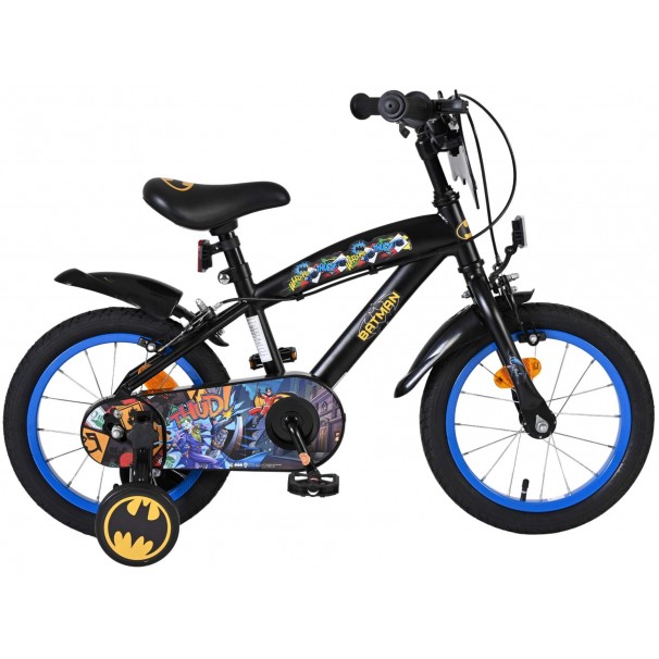 Batman Kinderfiets Jongens 14 inch Zwart Twee handremmen