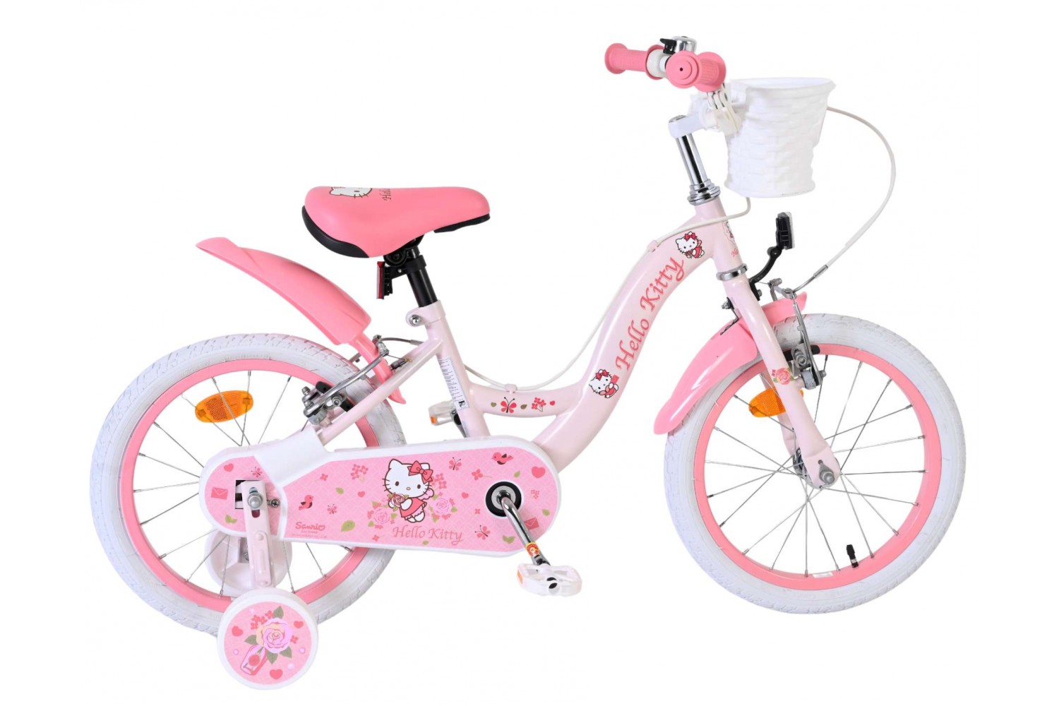 Hello Kitty Kinderfiets Meisjes 16 inch Roze Twee Handremmen Hello Kitty Kinderfiets Meisjes 16 inch Roze Twee Handremmen