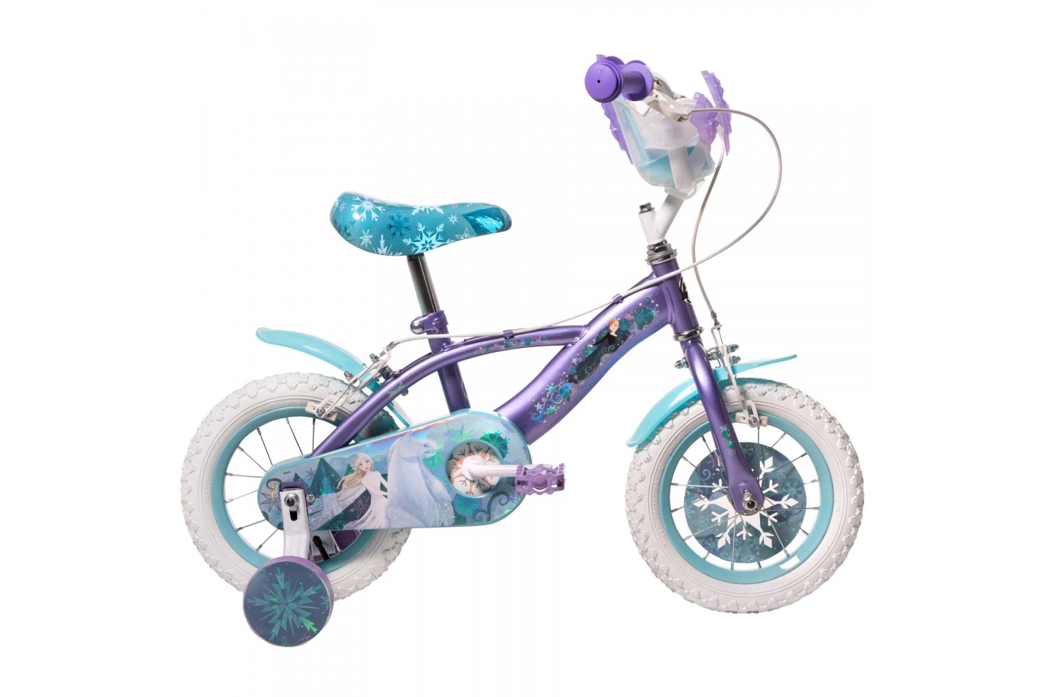 Disney Frozen 2 Kinderfiets Meisjes 12 inch Blauw/Paars Twee handremmen Disney Frozen 2 Kinderfiets Meisjes 12 inch Blauw/Paars Twee handremmen