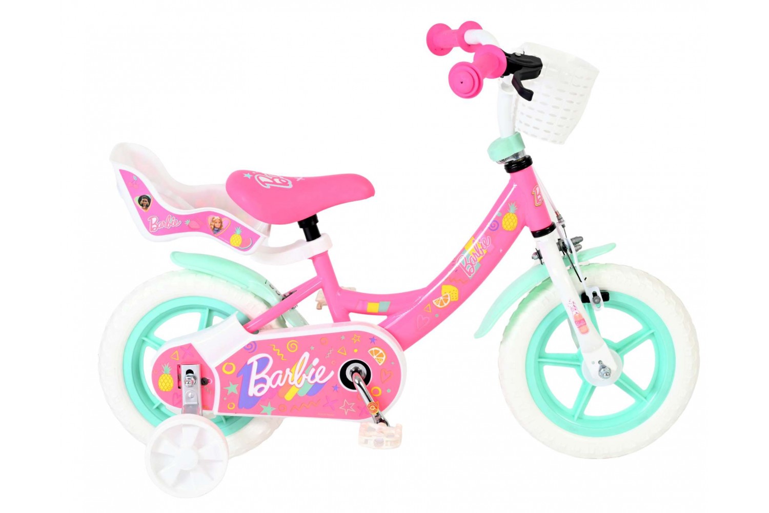 Barbie Kinderfiets Meisjes Mag Wheels 12 inch Roze