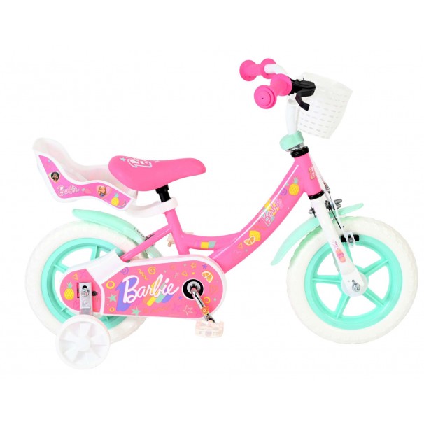 Barbie Kinderfiets Meisjes Mag Wheels 12 inch Roze Barbie Kinderfiets Meisjes Mag Wheels 12 inch Roze