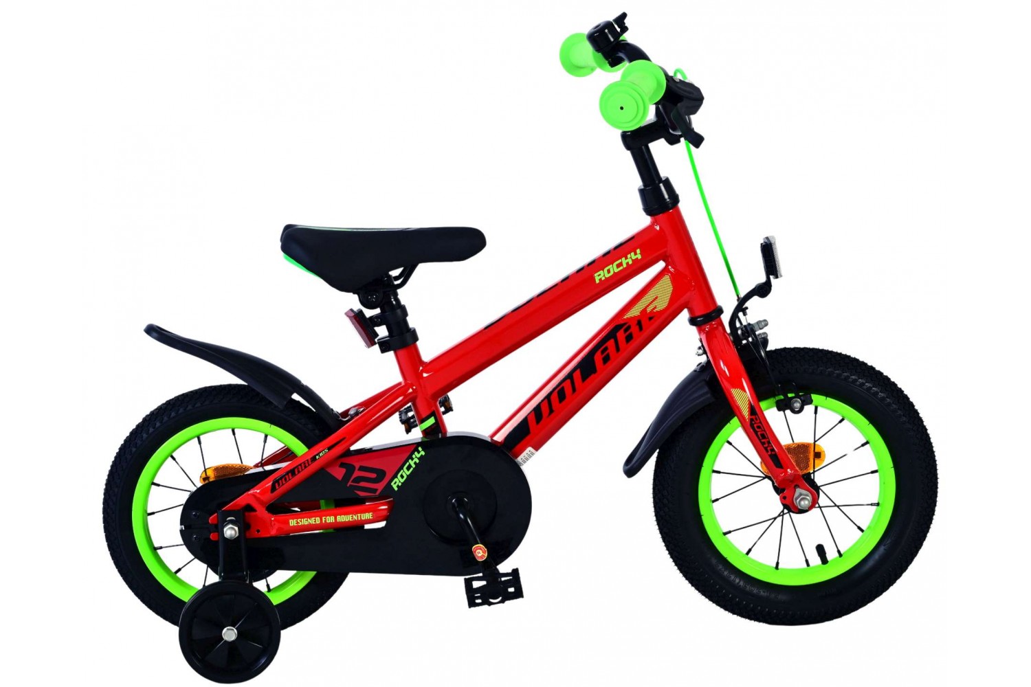 Volare Rocky Kinderfiets Jongens 12 inch Rood Twee handremmen