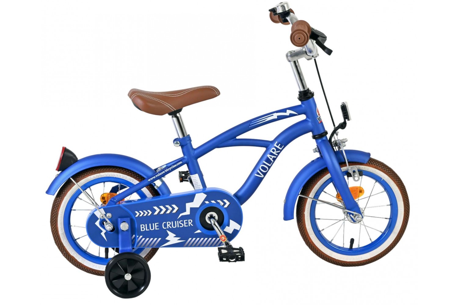 Volare Blue Cruiser Kinderfiets Jongens 12 inch Blauw 85% afgemonteerd