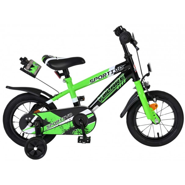 Volare Sportivo Kinderfiets Jongens 12 inch Groen Zwart