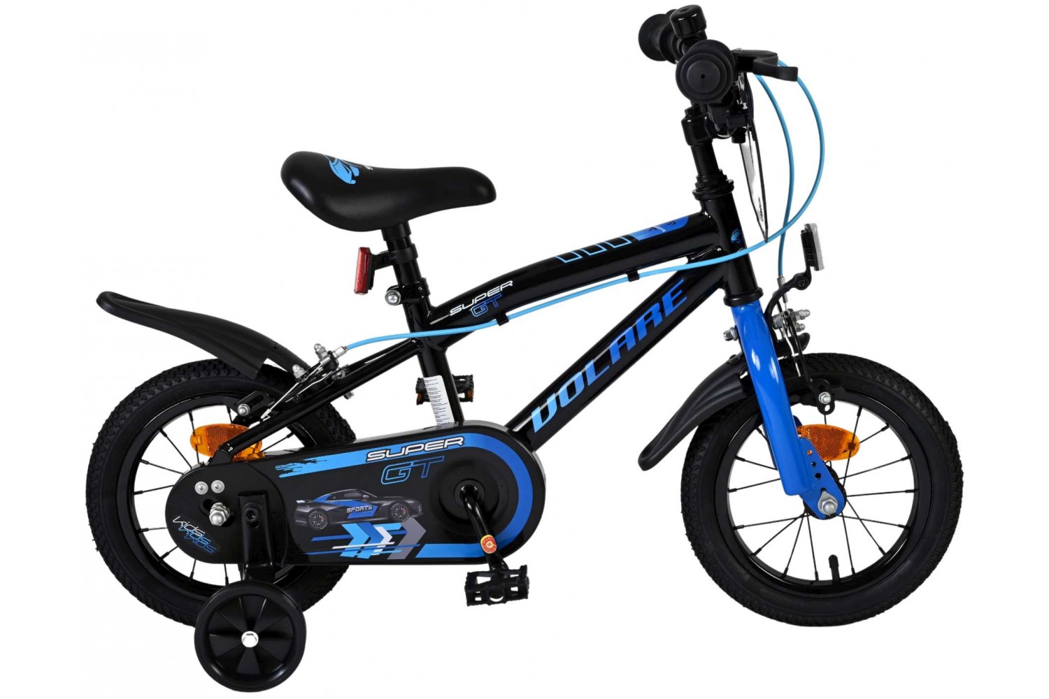 Volare Super GT Kinderfiets Jongens 12 inch Blauw Twee handremmen