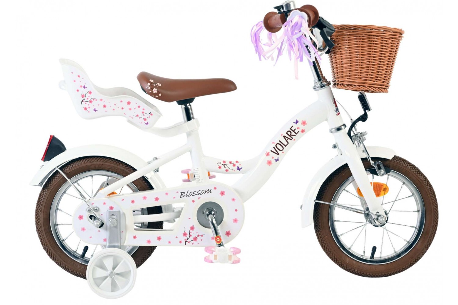 Volare Blossom Kinderfiets Meisjes 12 inch Wit