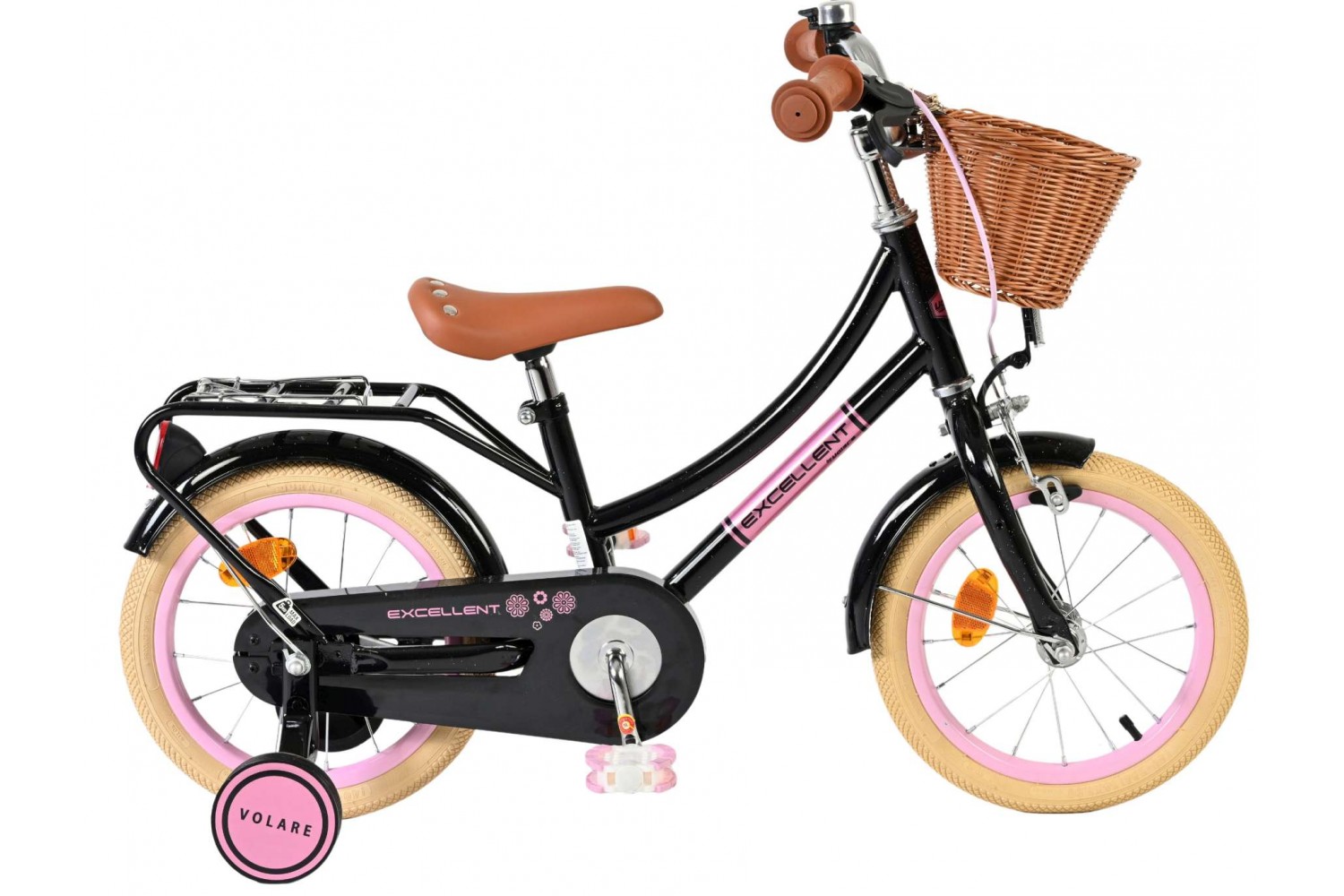Volare Excellent Kinderfiets Meisjes 14 inch Zwart