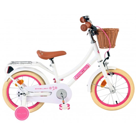Volare Excellent Kinderfiets Meisjes 14 inch Wit