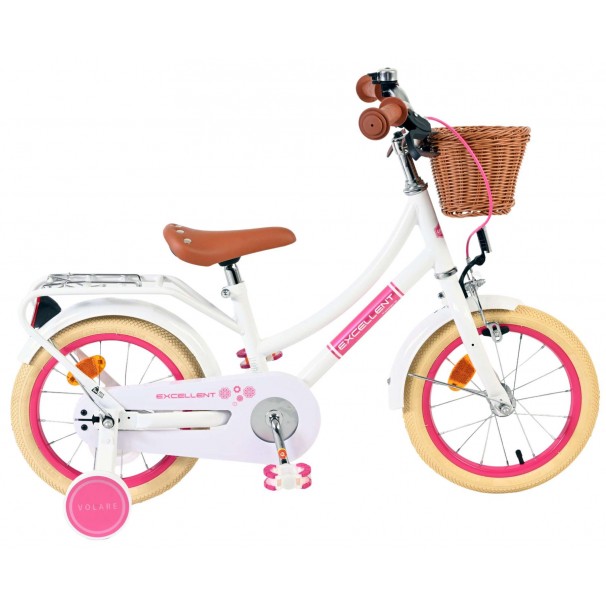 Volare Excellent Kinderfiets Meisjes 14 inch Wit