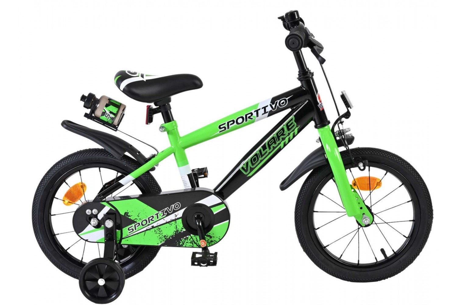 Volare Sportivo Kinderfiets Jongens 14 inch Groen Zwart