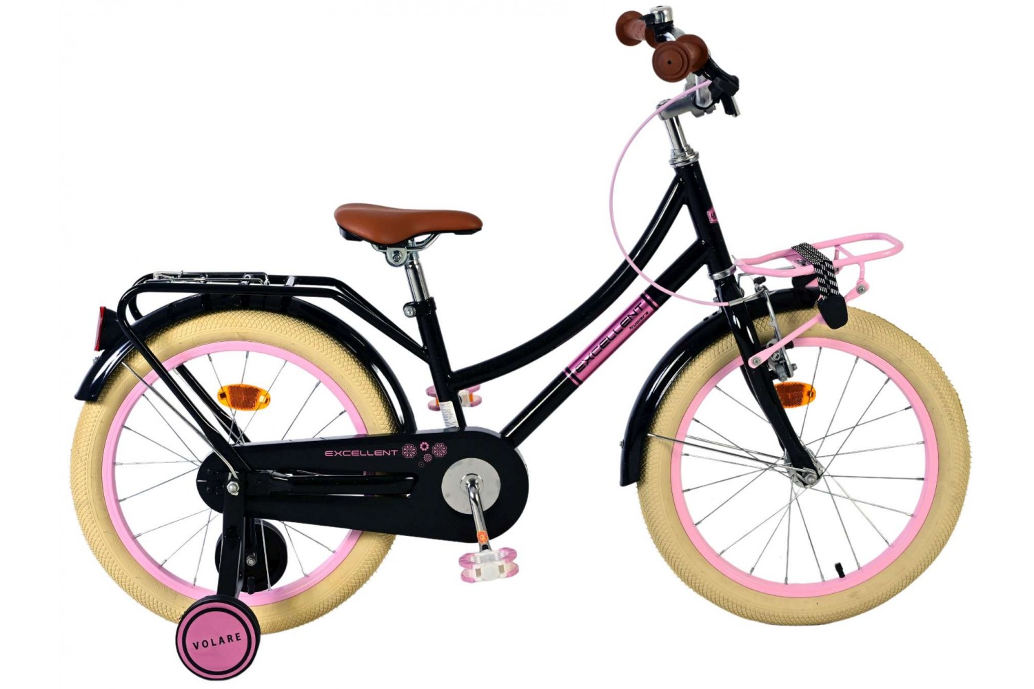 Volare Excellent Kinderfiets Meisjes 18 inch Zwart