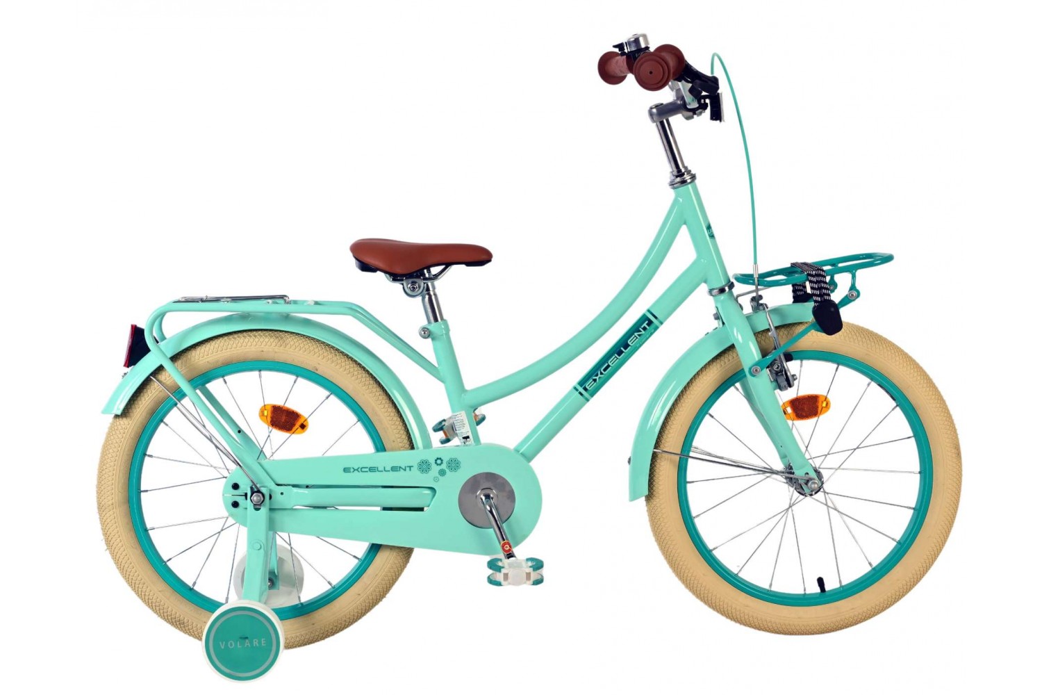 Volare Excellent Kinderfiets Meisjes 18 inch Groen Volare Excellent Kinderfiets Meisjes 18 inch Groen