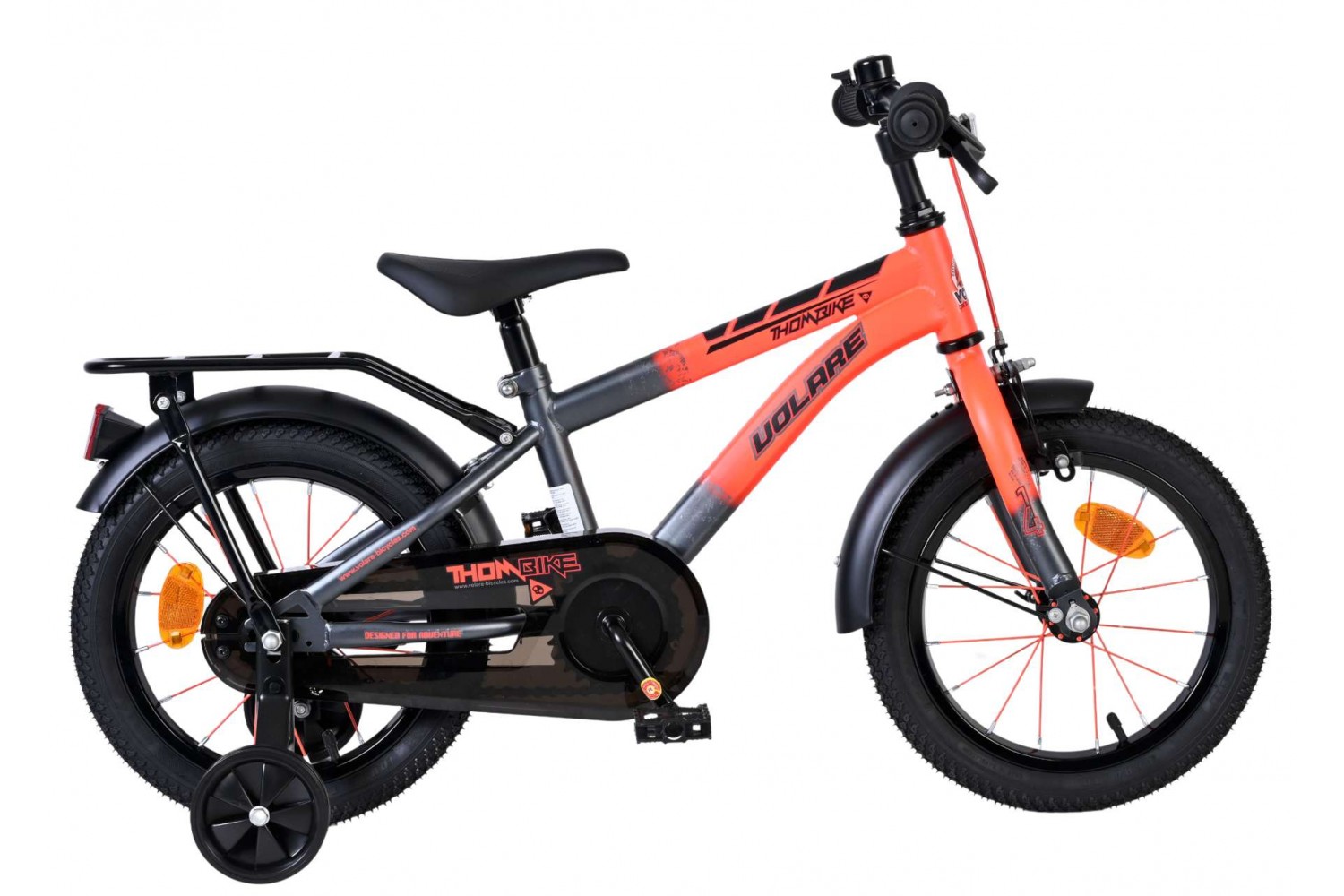Volare Thombike Kinderfiets Jongens 14 inch Oranje/Grijs