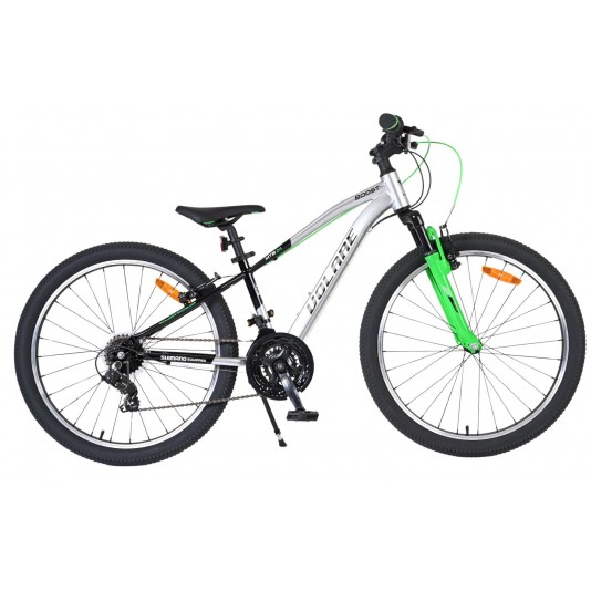 Volare Boost Kinderfiets 24 inch Zilver/Groen 21 Speed