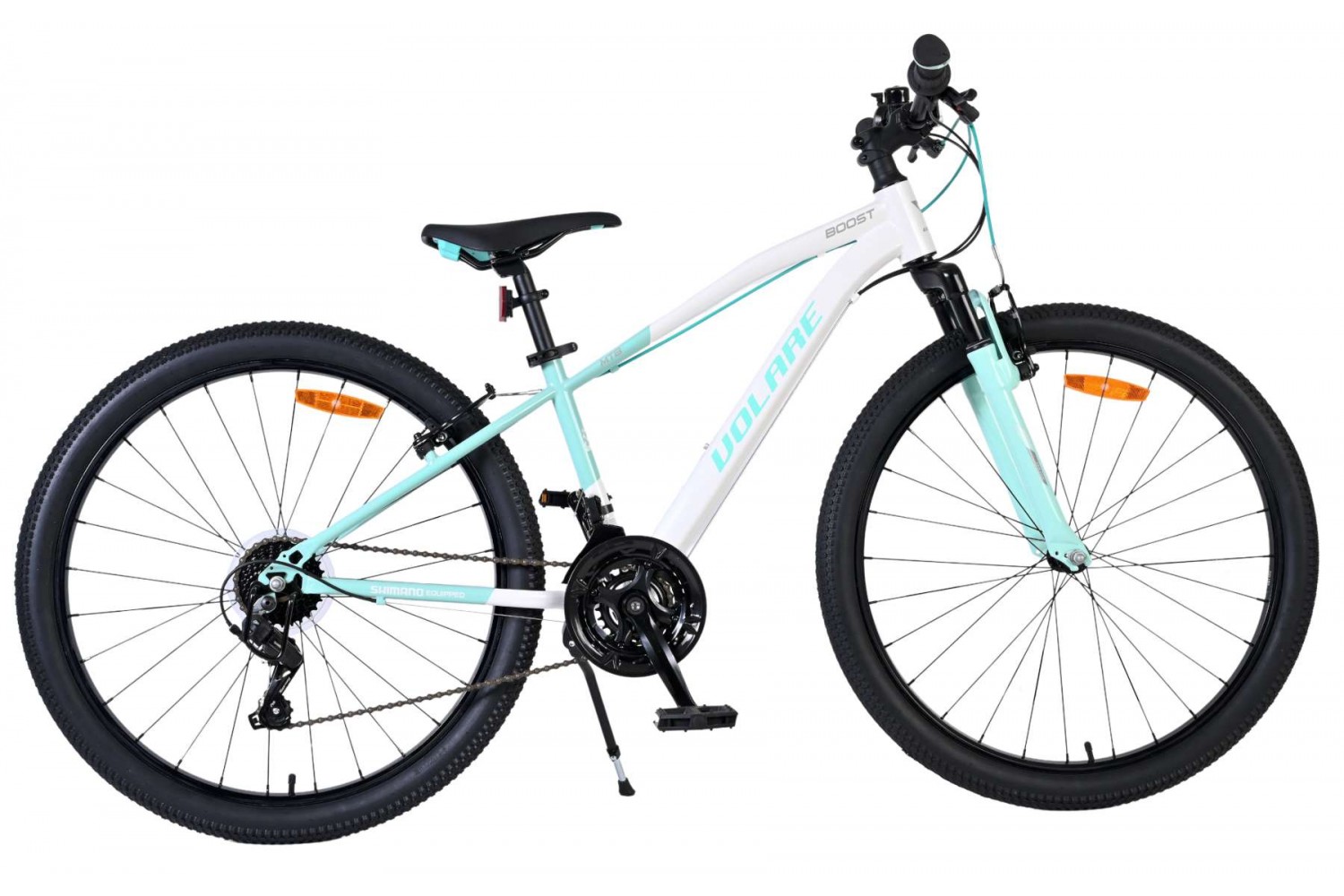 Volare Boost Kinderfiets 26 inch Wit/Mintgroen 21 Speed