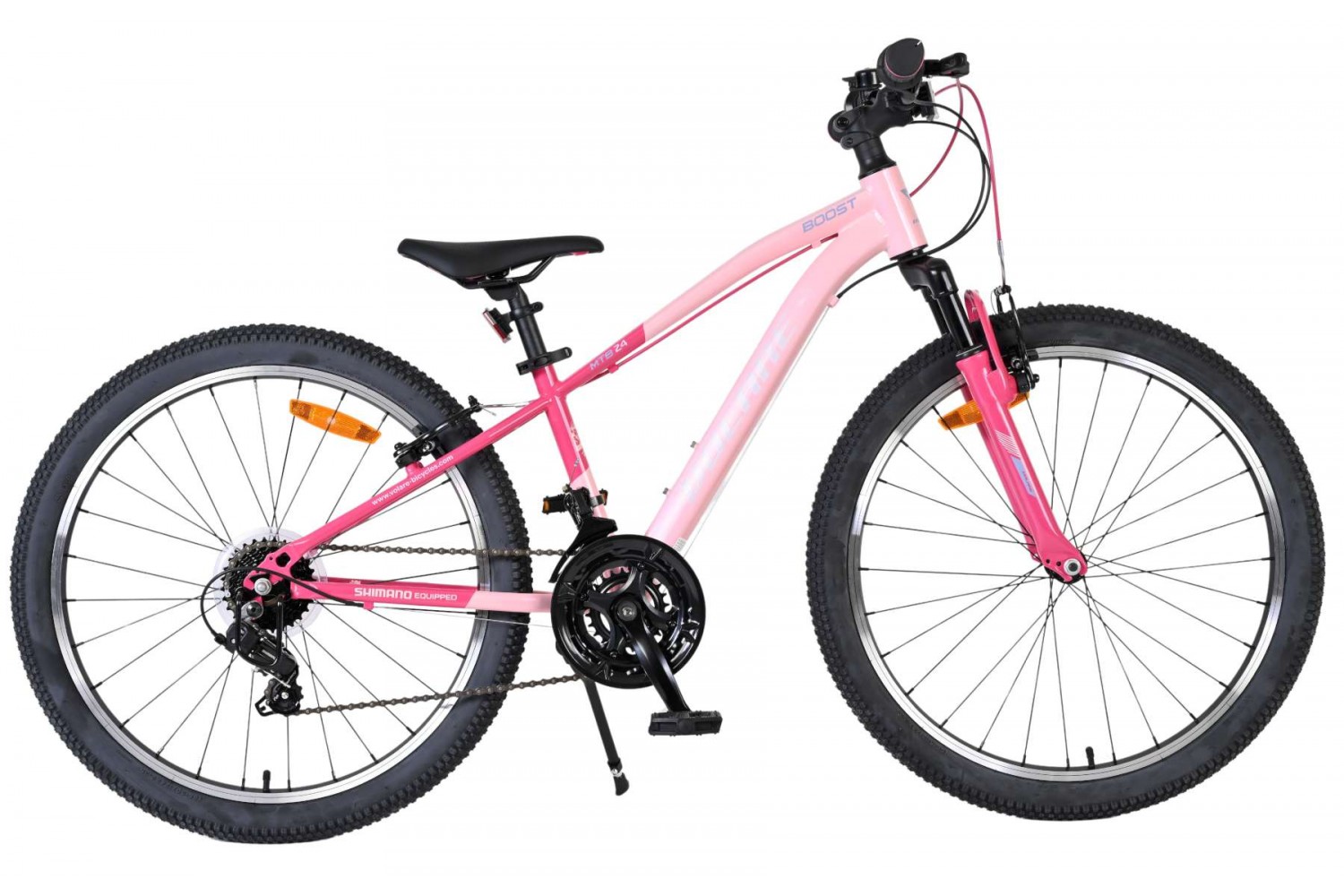 Volare Boost Kinderfiets 24 inch Roze 21 Speed