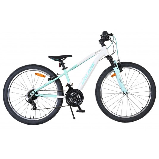 Volare Boost Kinderfiets 24 inch Wit/Mintgroen 21 Speed
